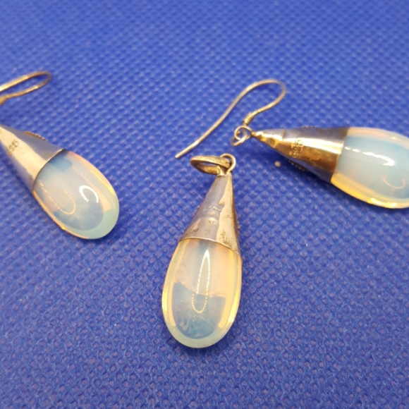 Amethyst and Opalite in SS Set - Picture 3 of 5